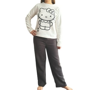 Pijama Micropolar Mujer Hello Kitty Beige S
