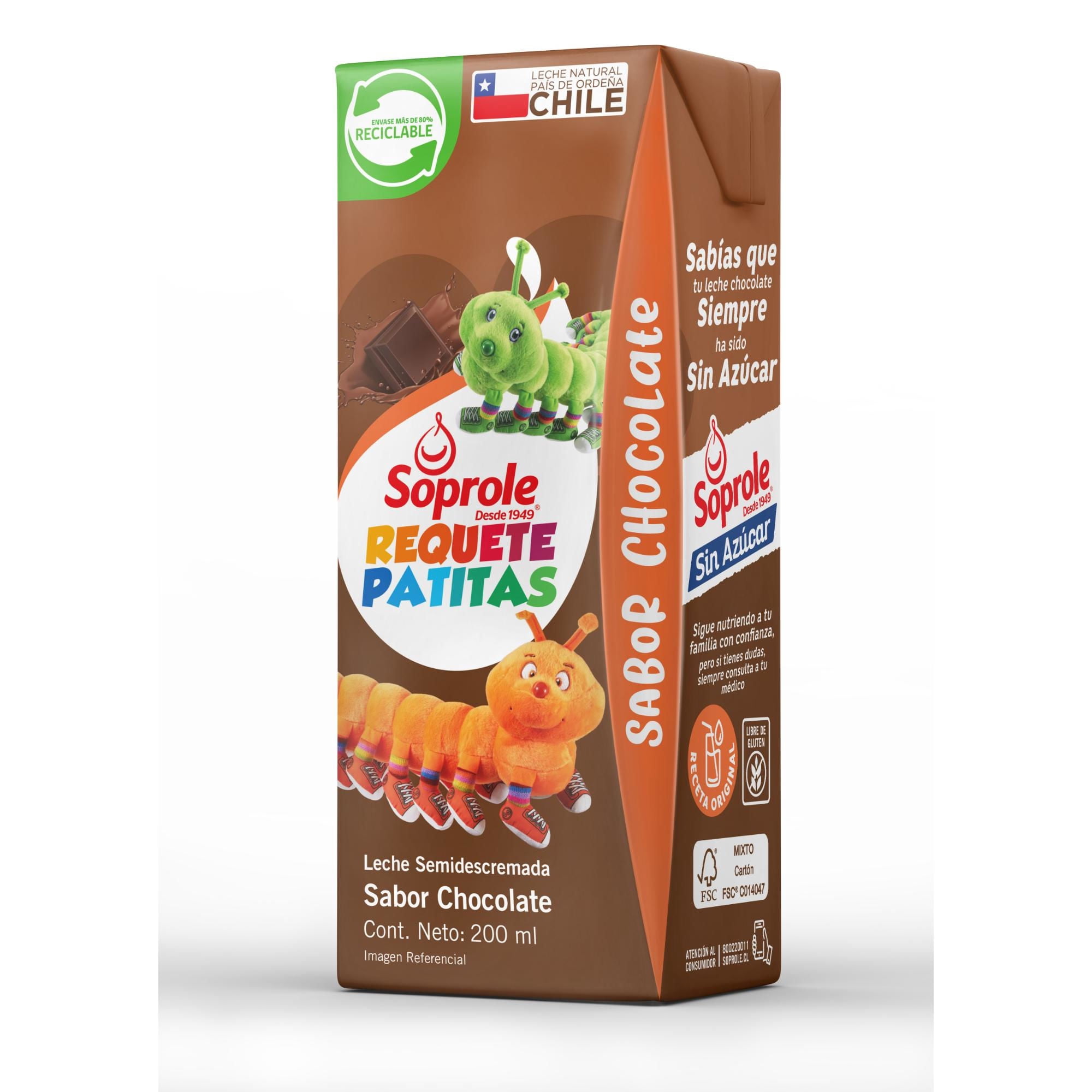 Leche Semidescremada Chocolate Requetepatitas 200 g Soprole