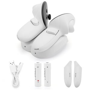 Base De Carga Aaronmei Para Controlador Con 2 Baterías Recargables 20W Blanco