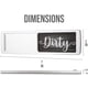 thumbnail image 3 of Imán para lavavajillas FridayVibez Clean Dirty Sign Dark Farmhouse, 3 of 7