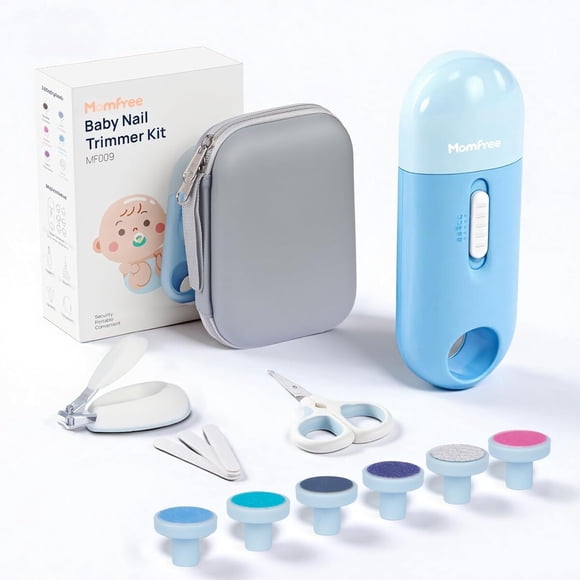 Recortador de Uñas para Bebé Momfree MF009 4 en 1 con LED y 35 dB
