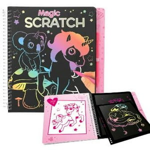 Tienda Lillifee - Ylvi Magic Scratch Páginas Negras Transformandose En Un Mundo Maravilloso Y Colorido