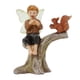 thumbnail image 2 of Adorno de micropaisaje, estatua de jardín de hadas en miniatura, escultura de hada ardilla, estatuilla de hadas en miniatura para jardín al aire libre, 2 of 5