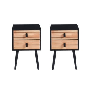Klik Muebles - Pack De 2 Veladores Amber Black