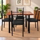 thumbnail image 1 of Comedor Ranco Metal Madera 4 Sillas Negro, 1 of 2