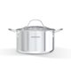 thumbnail image 1 of Olla de fondo Sunhouse 3,5 L de acero inoxidable con tapa de vidrio, 1 of 8