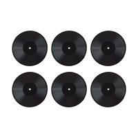 Magideal - Modelo De Registros De Casa De Muñecas A Escala 1:6, Decoración De Accesorios Para Muñecas, Decoración De Juego De Simulación De Escena De Vida, 6 Uds Negro