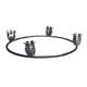 thumbnail image 3 of Candelabro Circular De Metal Con Forma Cónica De 8,5 Pulgadas Para Recepción De Bodas, Color Negro, 3 of 3