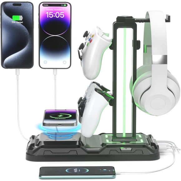 Soporte KDD para Auriculares y Controles con Carga Inalámbrica KDD752