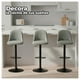 thumbnail image 3 of Silla Piso Bar Comedor Ajustable Moderna Tapizada Gris Giratoria verde, 3 of 6