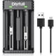 thumbnail image 1 of Cargador de Baterías Dlypow 2 Bahías 18650 14500 AA AAA USB, 1 of 3