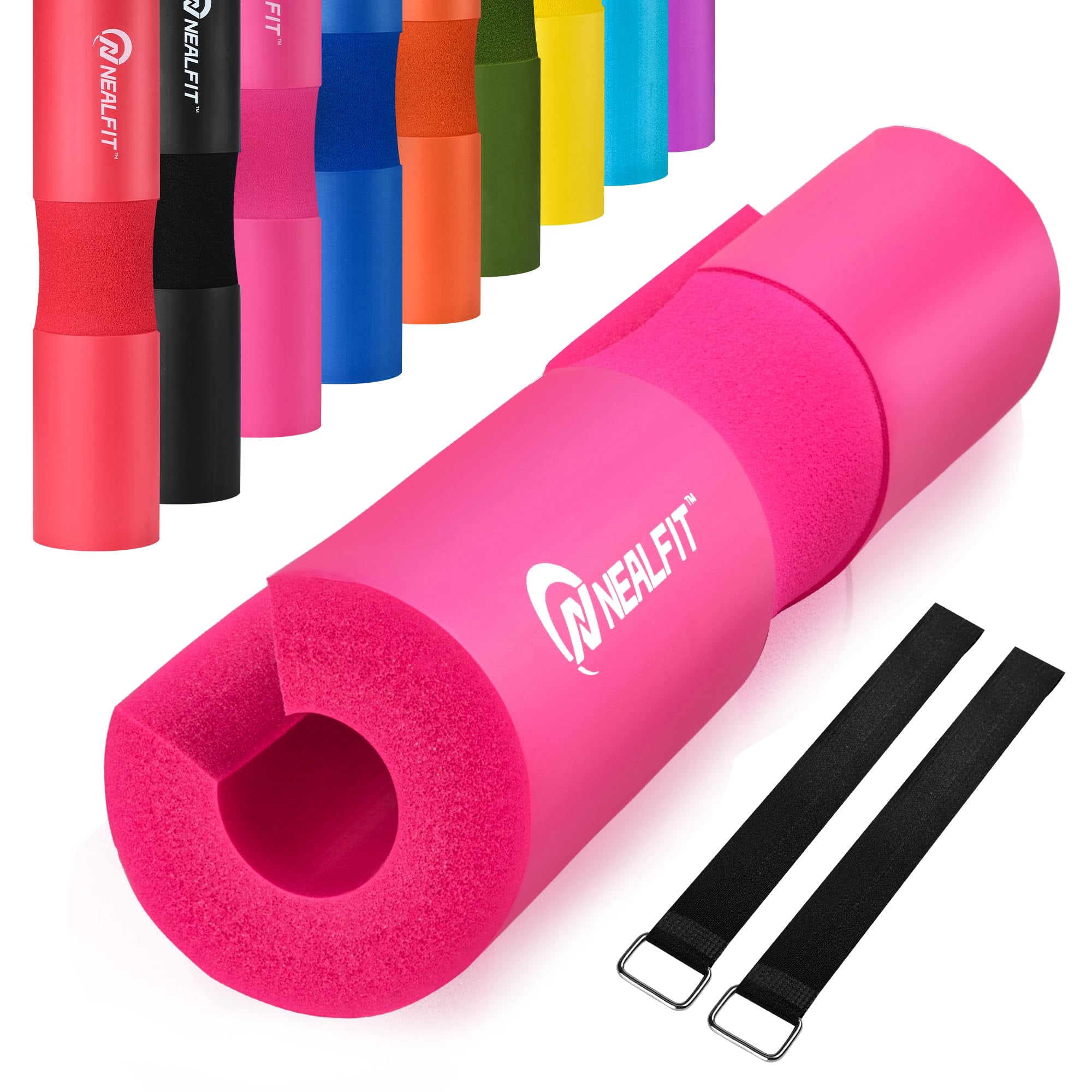 Almohadilla Para Sentadillas Nealfit Para Sentadillas Y Levantamiento De Pesas, Color Rosa