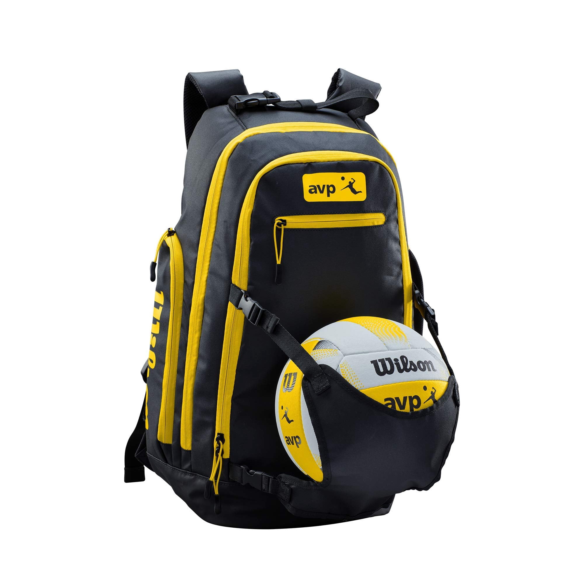 Mochila Para Voleibol De Playa Wilson Avp Negro/amarillo
