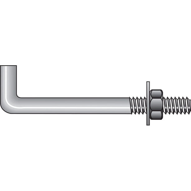Pernos de anclaje HILLMAN de acero, cabeza redonda, 1/2 x 8 pulgadas, paquete de 25