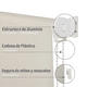 thumbnail image 5 of Cortina Roller Blackout Beige 200 X 165 Cm Sunfree, 5 of 10