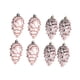 thumbnail image 4 of 8 Piezas De Decoraciones Colgantes De Cono De Pino Navide?o Para Corona, Etiqueta De Regalo Para Exteriores, Oro Rosa, 4 of 5