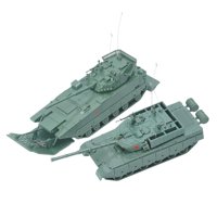 Bothyi - 2X 4D Vehicles Model Set Model Toy Tank Set Coche Patrulla Blindado Para Fiesta