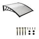 thumbnail image 5 of Toldo para puerta, toldo para ventana, resistente, práctico, moderno, fácil de usar, accesorios para toldo de puerta para porche residencial, puerta Largo por pared 120cm, 5 of 5