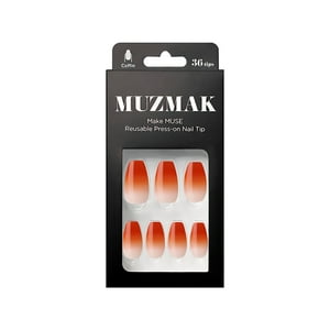 Muzmak - - Uñas Press On Dip Maple Coffin 36 U.