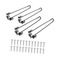 Magideal - 4 Patas De Mesa Para Exteriores, Patas De Escritorio Plegables En Forma De U, Fáciles De Instalar, Portátiles, Estables Para Mesa De Café, Mesa De Cam Altura 42Cm