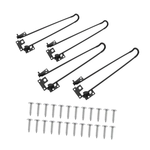 Magideal - 4 Patas De Mesa Para Exteriores, Patas De Escritorio Plegables En Forma De U, Fáciles De Instalar, Portátiles, Estables Para Mesa De Café, Mesa De Cam Altura 42Cm