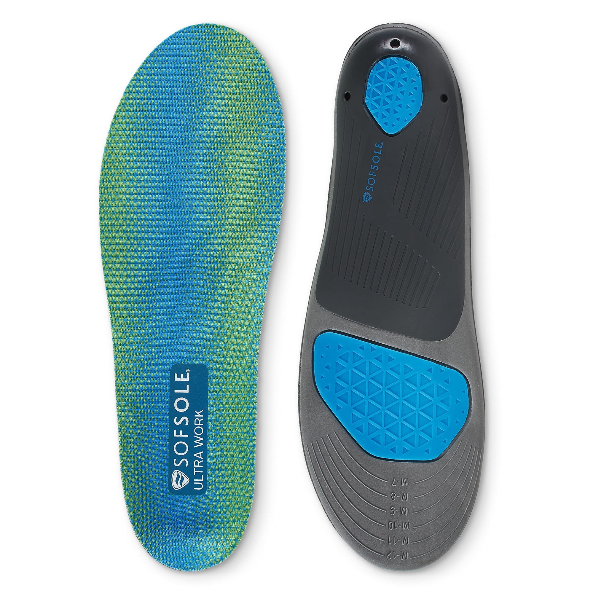 Plantillas Sof Sole Ultra Work Con Soporte Durante Todo El Día Para Hombres De 7 A 13 Años