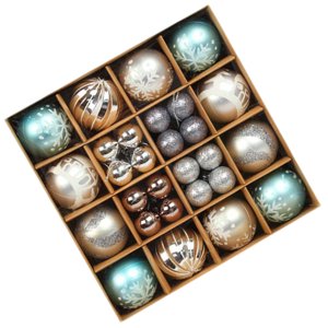 Magideal - Juego De Adornos De Bolas De Navidad, Decoración Navideña, Adornos Colgantes Para De Navidad, Celebración, Porche, Cumpleaños, Año Nuevo, Hogar, Estilo D