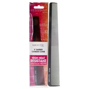 Salonchic - Peine De Peluquero Cónico De Carbono De Alta Resistencia Al Calor 8 De Para Unisex - 1 Pieza De Peine