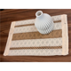 thumbnail image 4 of Individual De Mesa Tejido Con Flecos En Algodón Yute Natural, 4 of 6