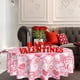 thumbnail image 2 of Mantel redondo impermeable rosa con corazones SuQKXCo, 152 cm, 2 of 7