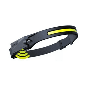 Genérico - Pack 2 Linterna Led Cintillo Con Sensor Montado En La Cabeza Negro Negro