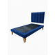 thumbnail image 2 of Cama De Plaza Lineal Azul Felpa, 2 of 3