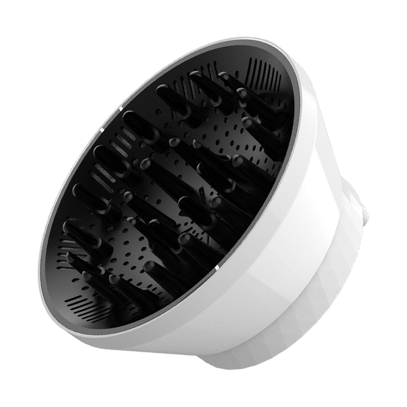 Magideal - Accesorio Difusor De Pelo, Ajuste Plegable, Secador De Pelo De 1,4 A 3 Pulgadas, Accesorios De Salón Portátiles Para Mujeres, Instalación Fácil Y Blanco