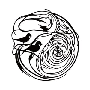 Bothyi - Decoración De Pared De Pájaro De Metal, Artesanía, Silueta De Pared Para Pasillos Exteriores E Interiores