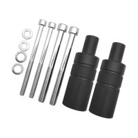 Magideal - Soporte De Montaje Para Guardabarros De Faro De Motocicleta, Tornillo M8 M6, Repuestos Automotrices, Superficie Esmerilada Multiusos, Soporte De Alumi 1 Juego