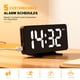 thumbnail image 2 of Reloj despertador digital para dormitorio y escritorio, con brillo regulable y doble alarma para durmientes profundos, 2 of 7