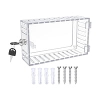 Bothyi - Caja De Bloqueo De Termostato A/C Con Cubierta De Termostato Transparente Para Llave Para El Hogar