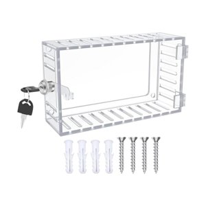 Bothyi - Caja De Bloqueo De Termostato A/C Con Cubierta De Termostato Transparente Para Llave Para El Hogar