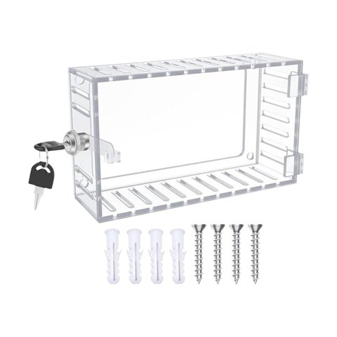 Bothyi - Caja De Bloqueo De Termostato A/C Con Cubierta De Termostato Transparente Para Llave Para El Hogar