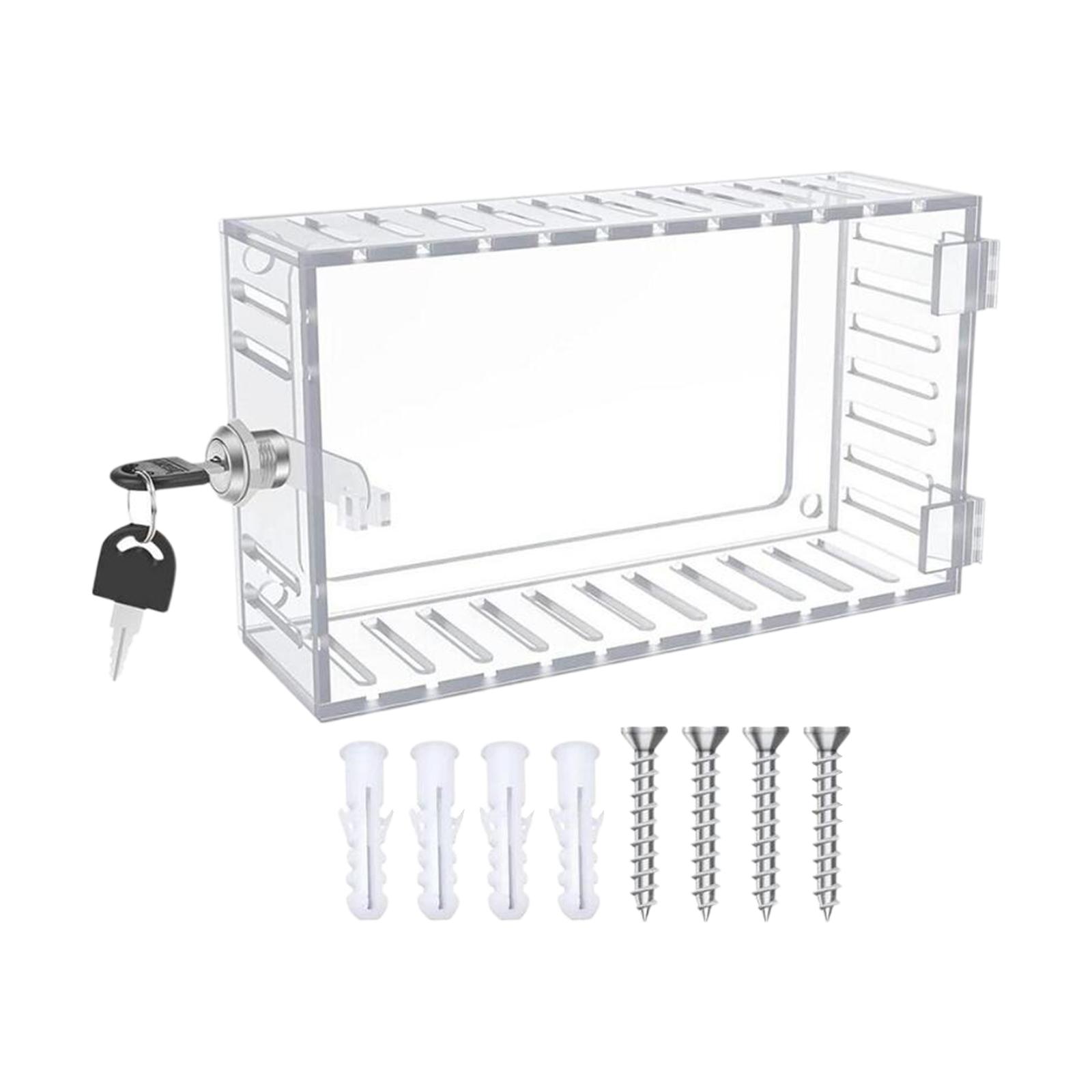 Bothyi - Caja De Bloqueo De Termostato A/C Con Cubierta De Termostato Transparente Para Llave Para El Hogar