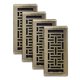 thumbnail image 1 of Rejillas decorativas Floor Register AJH410-A Oriental de 4 x 10 pulgadas, paquete de 4, 1 of 3