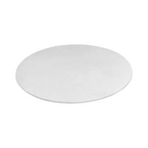Bothyi - Mantel Redondo Portátil Con Respaldo De Franela, Lavable, Antideslizante, Cubierta Para Mesa De Picnic, 48 Pulgadas, Color Blanco