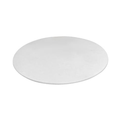 Bothyi - Mantel Redondo Portátil Con Respaldo De Franela, Lavable, Antideslizante, Cubierta Para Mesa De Picnic, 48 Pulgadas, Color Blanco