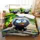thumbnail image 1 of Anime Cute Calimero Bedding Set Duvet Cover Bed Set Quilt Cover Pillowcase Comforter king Queen Size Boys Adult Bedding Set, 1 of 5
