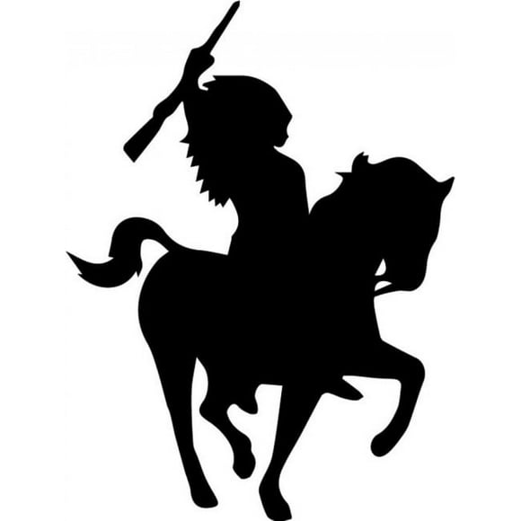 Decomural Indian On Horse Cowboys WS-32945