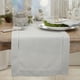 thumbnail image 3 of Caminero de Mesa SARO LIFESTYLE 41 × 137 cm Gris con Detalle de Punto Hem, 3 of 4