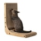 thumbnail image 1 of Cat Scratcher FUKUMARU en forma de L montado en la pared con pelota de juguete, 1 of 7