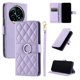 thumbnail image 1 of Funda Acolchada con Anilla y Correa para Realme 13 Plus Slots para Tarjetas Morado, 1 of 5