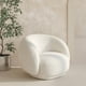 thumbnail image 1 of Sillón Individual Blanco Estilo Minimalista Blanco, 1 of 8