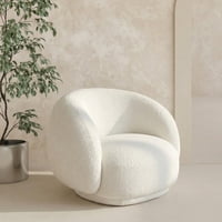 Santú Home & Deco - Sillón Individual Blanco Estilo Minimalista Blanco